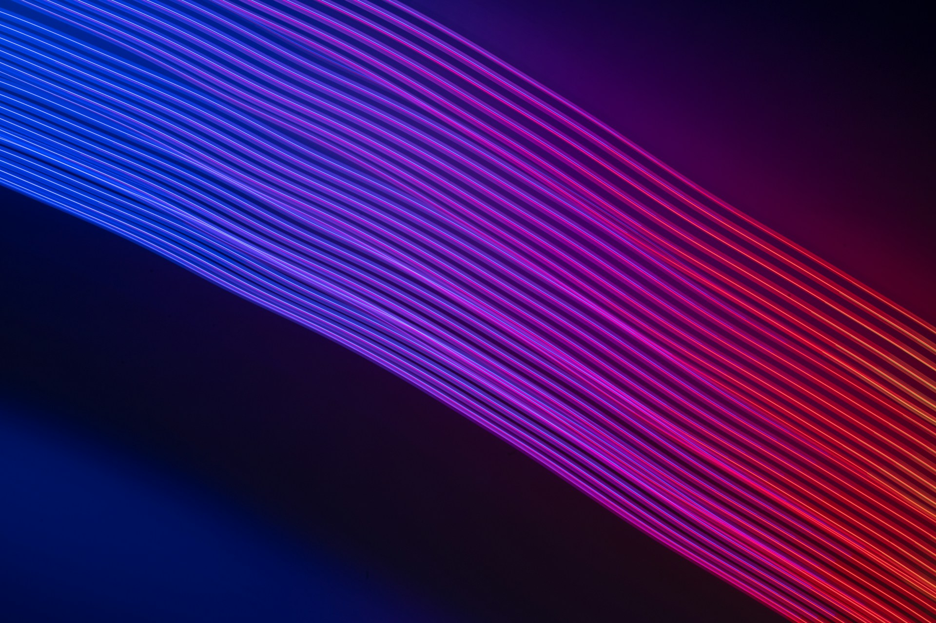 Electric blue and magenta lines representing connected SaaS website journeys