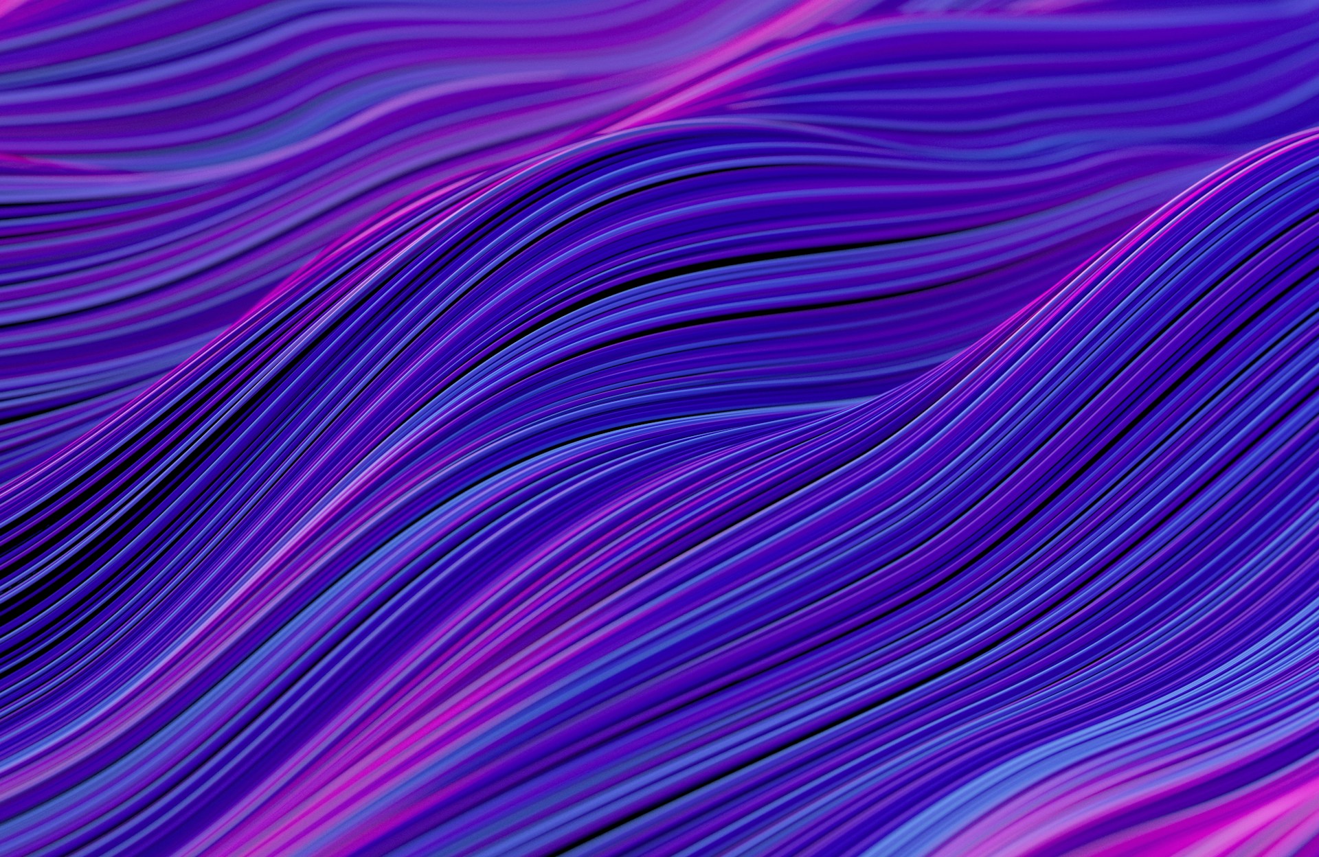 Flowing purple lines representing a structured Webflow CMS content system